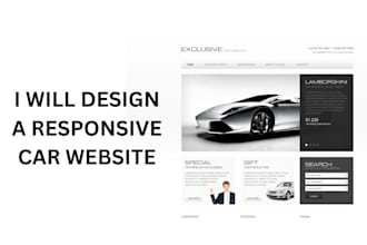 design a responsive car website