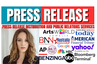 do press release distribution, submit press release, and public relations