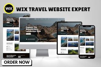 design wix travel website wix travel agency website wix tour website wix tourism