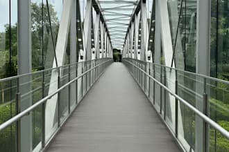 do 3d cgi bridge visualize construction with water control