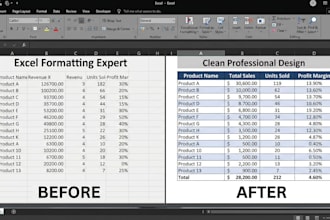 format your excel spreadsheet professionally