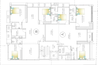 draw floor plan, elevations, sections and furniture plan