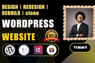 design, build, rebuild, clone, redesign wordpress website with elementor pro