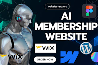 design subscription website membership ai website clone webflow chatbot wix code
