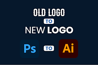 create, recreate, redesign, revamp, retrace, modify, fix or edit logo design,