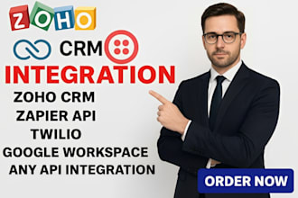 develop custom api integration twilio zoho crm zapier integrate api smartsheet
