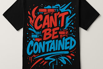 design modern and trendy t shirt graphics for you