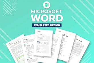design a professional microsoft word template for business or personal use
