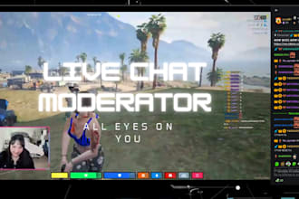professionally moderate your strem or youtube live chat