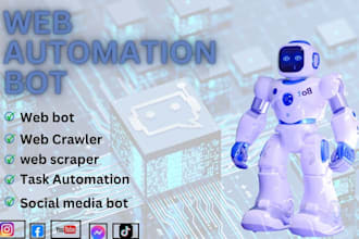 create automation bot, web social media bot with python