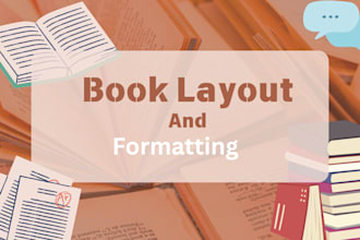 do book formatting, layout design and typesetting