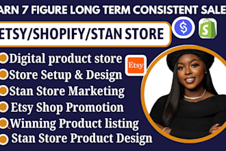do sales guarantee 7 figure complete etsy digital product shopify digital store