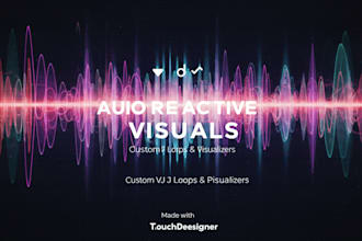stunning audio reactive visuals and vj loops in touchdesigner