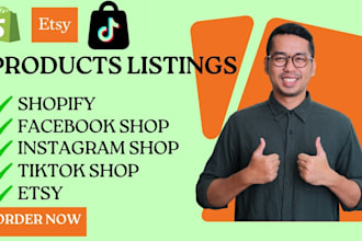 optimize your shopify tiktok facebook shop etsy product listings for conversions