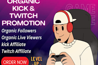 help grow your twitch channel with a custom promotion and seo