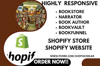 design shopify bookstore lulu direct bookfunnel bookvault narrator amazon kdp