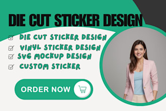 design custom diecut vinyl stickers for your merchandise