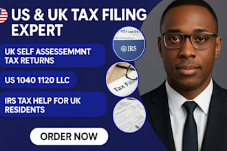 fill US 1040 1120 llc tax return UK self assessment fast and accurately