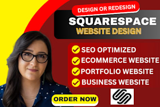 design or redesign modern squarespace websites with expert website development