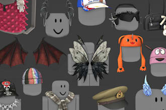 create unique 3d roblox character model with ugc clothing items for r6 and r15