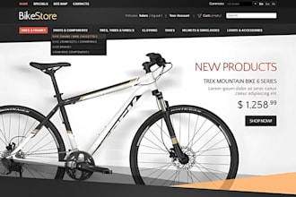 build bicycle rentals website bike rentals website sports accessories website