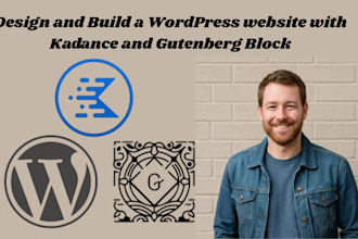 design, redesign, edit and build a gutenberg wordpress website with astra pro