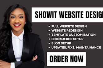 custom showit website design template customization and SEO optimization
