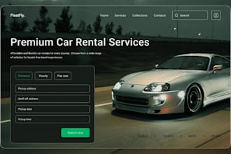 build car rental, car dealer, car detailing, auto detailing wordpress website