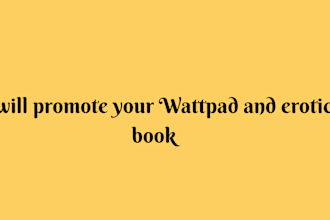 promote your wattpad and erotic book