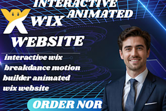 build interactive wix gsap, breakdance motion page builder, animated wix website