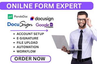 convert fillable pdf form xodosign pandadoc docusign google esignature template