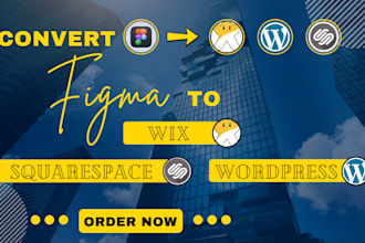 convert figma to elementor, figma wix, weebly, webflow, squarespace to wordpress