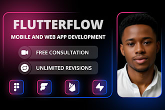 build a responsive flutterflow app, android app or ios app