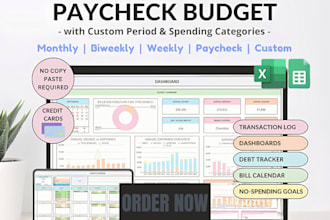 creates a customized personal budget planner, customizable excel sheets