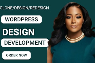 convert clone figma canva html wix to wordpress and redesign website