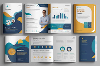 design company profile, brochure booklet, business proposal, pamphlet design