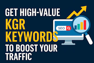 provide a kgr keyword research report for your niche website