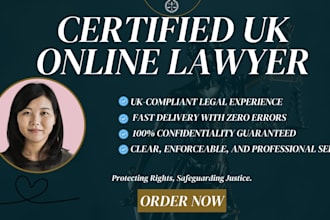 draft or review UK legal documents, demand letters, or appeals