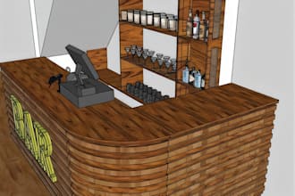 design woodworking drawing and furniture 3d modelling, cutlist, mdf furniture