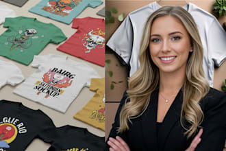 create trendy eye catching tshirt designs, promote teespring, redbubble, etsy