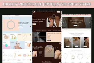 design money making jewelry store necklace website jewelry shopify dropshipping