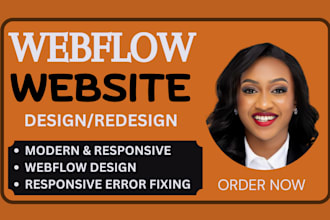 design and develop a stunning webflow or showit website from scratch