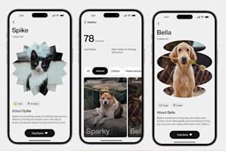 build animal app, animal shelter app, animal guardian app, animal care app