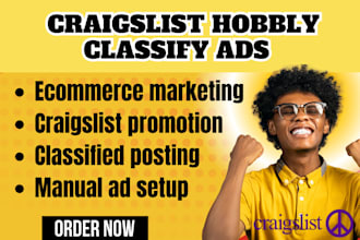 setup craigslist hobbly and classified ads to boost ecommerce website sales