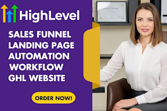 setup gohighlevel funnel website gohighlevel landing page ai automation expert