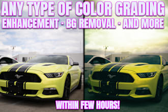 enhance and color grade your 10 images within few hours