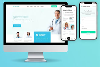 medical, doctor, hospital, clinic, and healthcare website