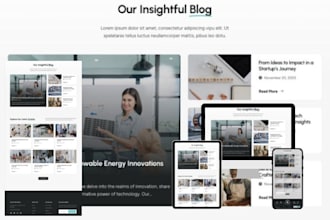 build squarespace blog website for photography real estate travel agencies