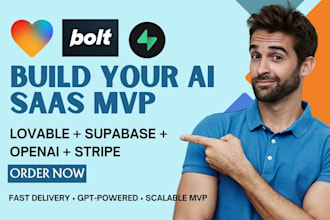 build your ai saas mvp with lovable UI, n8n, supabase, stripe, v0