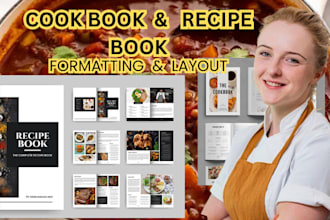 write and design recipe book, cookbook, meal plan and ebook, medetarian recipe